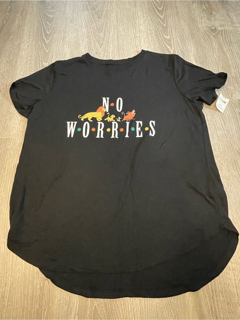 Disney The Lion King No Worries Women’s Graphic T-Shirt Size XXL
